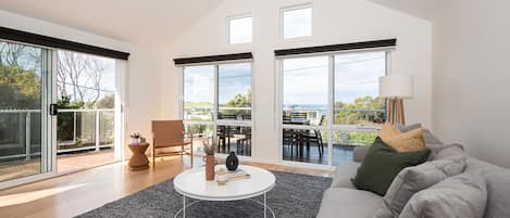 Lovely patio doors leading out to decking overlooking gorgeous views