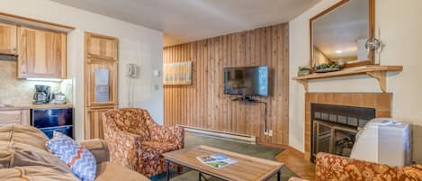 Living room with television