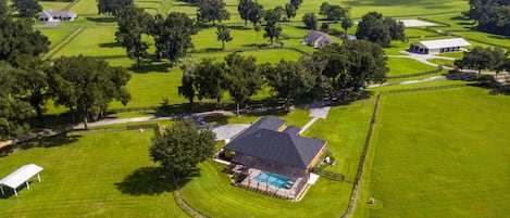 Casa Mirabella sits on 11 acres in prime horse country