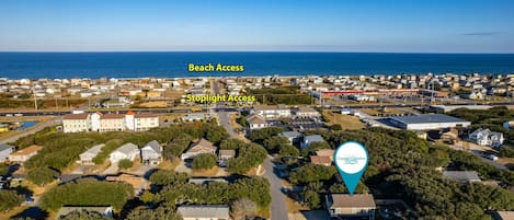 KDH190: DreamCatcher | Aerial view with beach access & stoplight to cross road