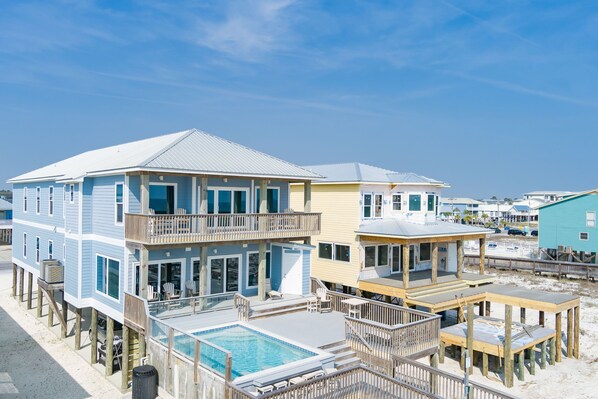 Aerial View of Resting Beach Place