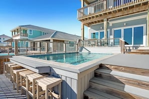 View of Pool and Bar Seating