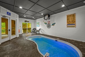 Take a splash in your private indoor heated pool!