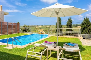 Private pool and terrace with views