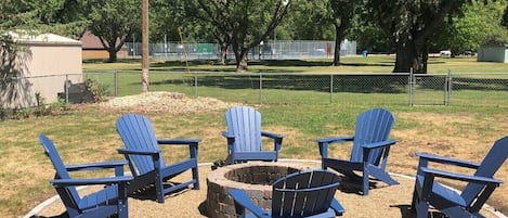 Firepit next to Park