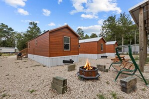 RV spot with firepit