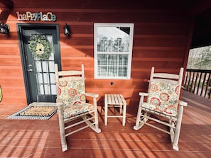 Photo taken of porch Spring 2024 💕
