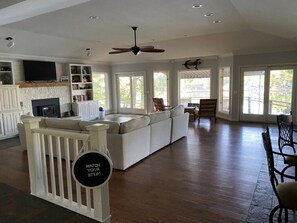 Step Down into Beautiful Living Room
