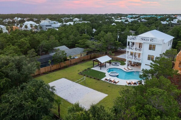 The Belvedere - Extravagant Vacation Rental House with Amazing Outdoor Space Including a Private Pool and Hot Tub in Blue Mountain Beach, Florida - Five Star Properties Destin/30A