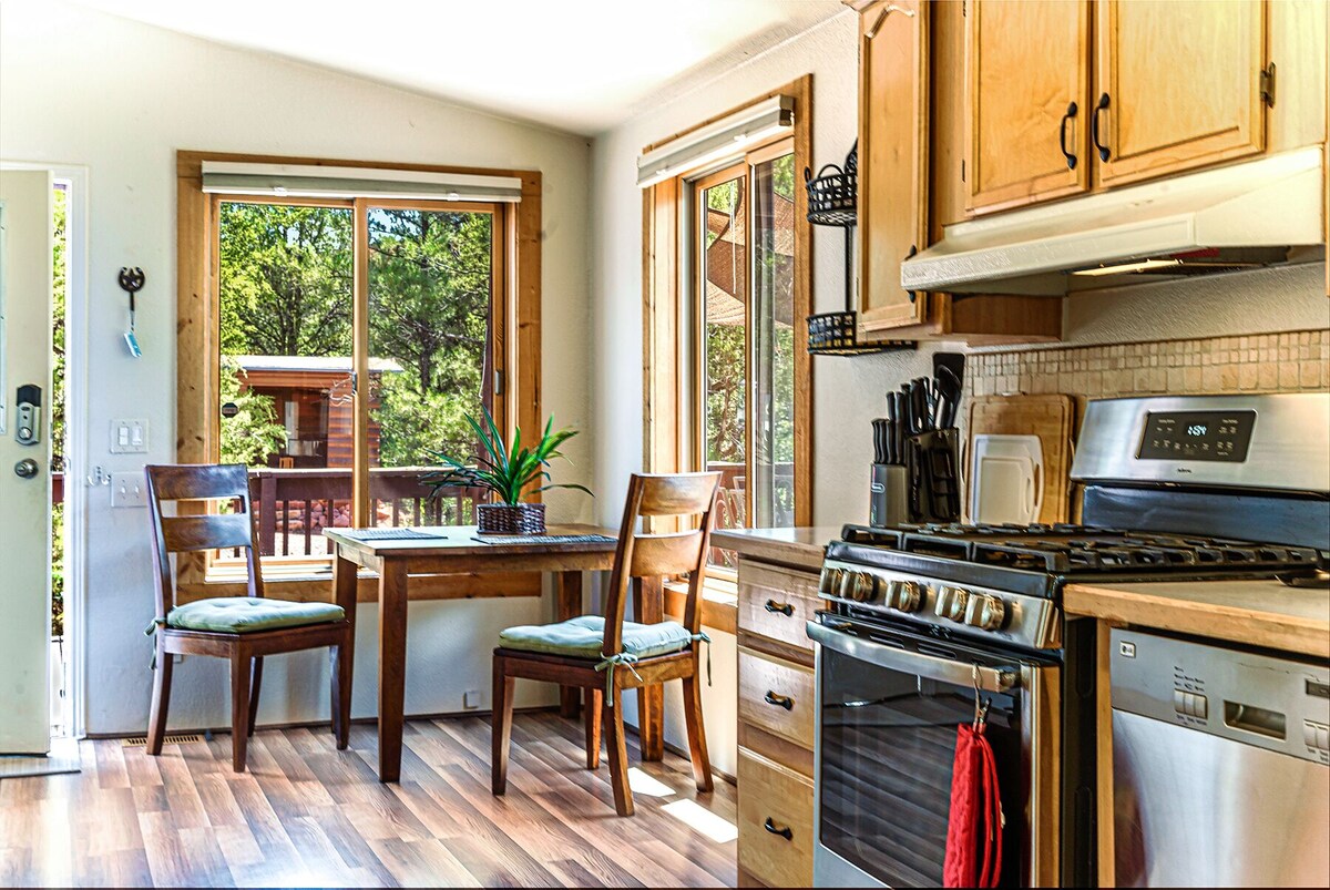 Serene retreat secluded in the hills, private trails straight from the backyard.