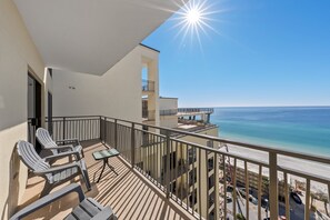 Grab a cup of coffee + lounge on the private balcony! Sunrise to Sunset this unit has the views to remember.
