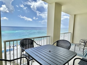 Beachfront, balcony view