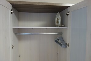 wardrobe with an iron