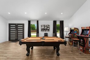 Fully equipped game room