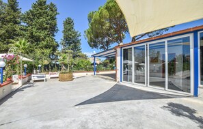 outside