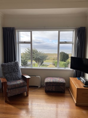 View from living room to sea