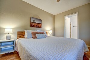 Comfortable King Size Bed in the Master Bedroom