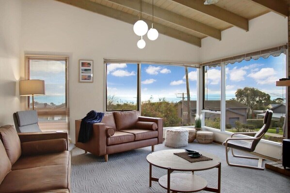 Main living area front of property overlooking Corio Bay