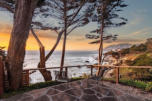 Private backyard ocean view