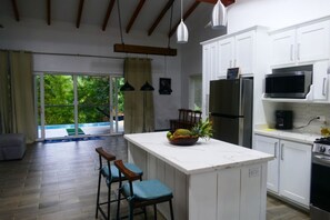 Kitchen by the pool