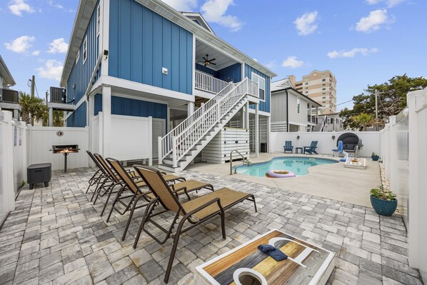 Lounge by the pool and soak in the sun, while the chef in the group grills up your favorite meal.