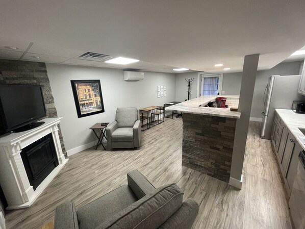 Living room and kitchen in one. Cozy comfort!