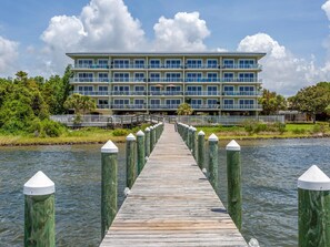 View of building from community pier.