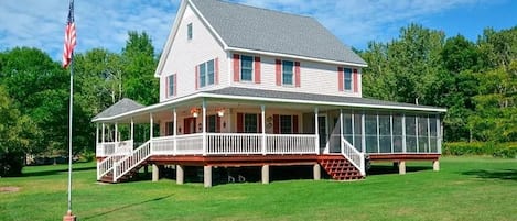 360 porch- partially screened 