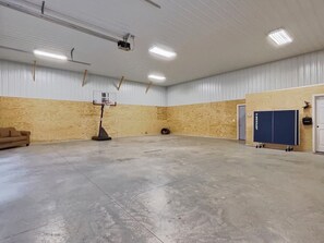 Half Court Basketball in the Sports Barn