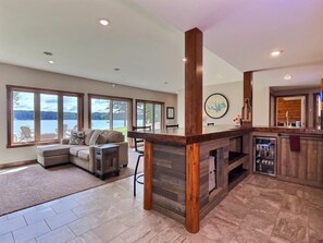 Bar w/Fridge and TV lounge