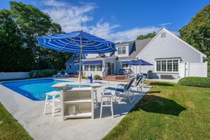 Pool and seating - 6 Harvest Hollow Drive Harwichport Cape Cod