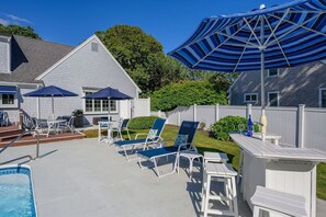 Pool and seating - 6 Harvest Hollow Drive Harwichport Cape Cod