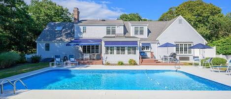 Large, heated, saltwater pool - 6 Harvest Hollow Drive Harwichport Cape Cod