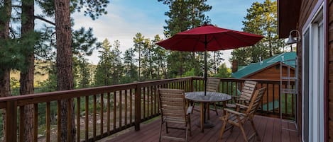 Deck of the Main Living Space with views