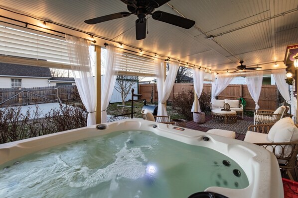 The NEW hot tub awaits you..