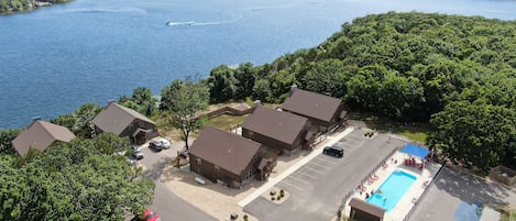 Steps away from the water with a spectacular view