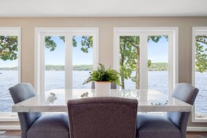 Main channel views from both levels of the home - the perfect place to start your day!