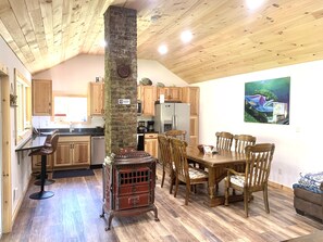 Comfortable Cabin feel with the luxury of a full kitchen!