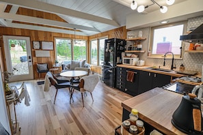 Kitchen and living area