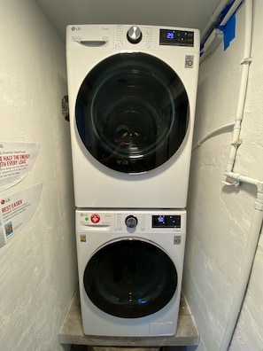 Private Washer & Dryer for your use. 