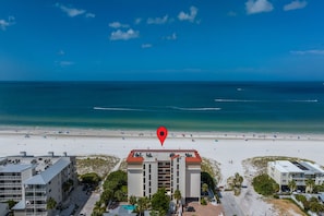 Stunning westerly view toward the pristine beach, the Gulf of Mexico, and beyond