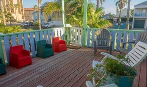 Balcony, House, Porch, Deck, Chair