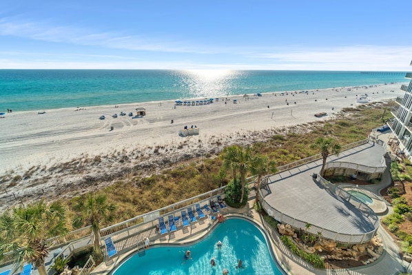 Breathtaking view from our balcony