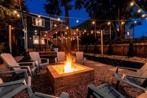 The Bonnycastle is a true Urban Oasis. Sit fireside in our private backyard retreat.