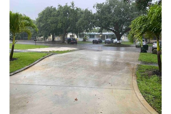 huge driveway