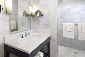 Bathroom with bath essentials