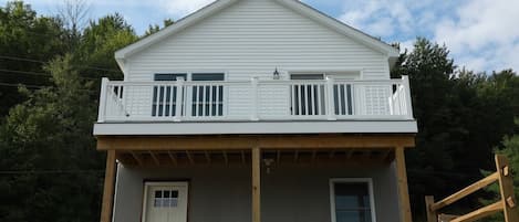 Exterior view of the brand-new tiny home