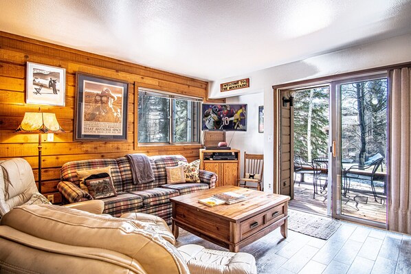Relax, unwind, switch to vacation time with a big Screen TV