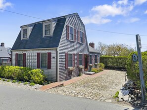 Front of house with private driveway