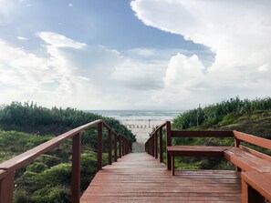 Our direct path to the beach.